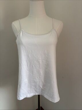 duo Maternity White Spaghetti-Strap Maternity Camisole